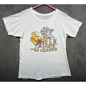 university of southern mississippi Vintage T Shirt Seymour Single Stitch Sz M